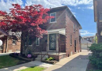 Brick colonial sold in the Martin Park neighborhood of Detroit Michigan