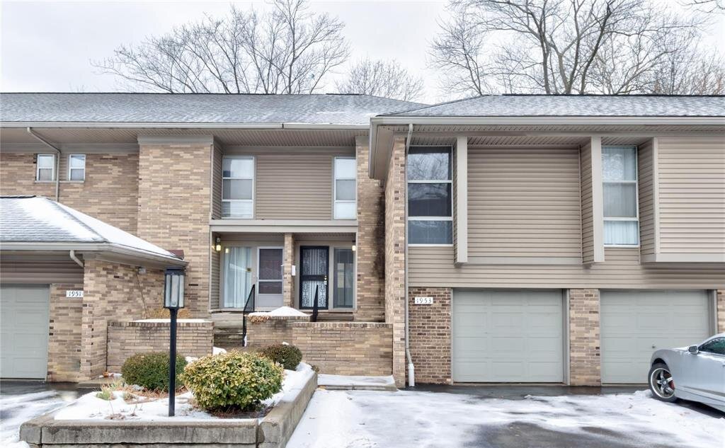 Exterior of Town Square Cooperative townhouse in Detroit Michigan