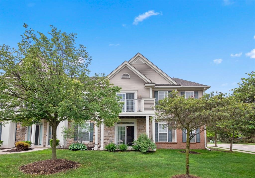 Exterior of condo sold in the Links at Fellows Creek subdivision in Canton Township MI