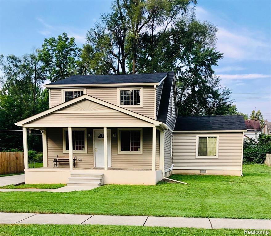 Exterior of renovated home sold in the Brightmoor Mercier subdivision of Redford Township MI