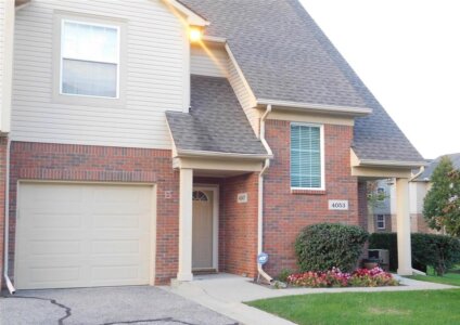 Exterior of sold ranch condo in Woodbridge Estates of Canton Township MI
