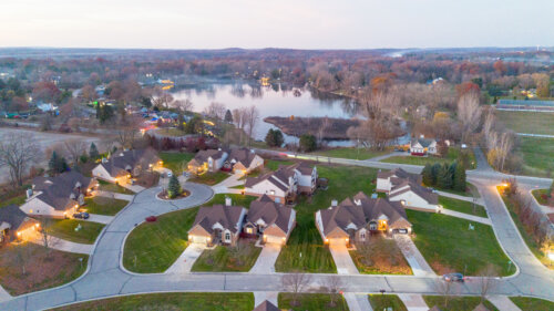 Luxury home in Wayne, Oakland, or Macomb County Michigan representing the $500K+ real estate market