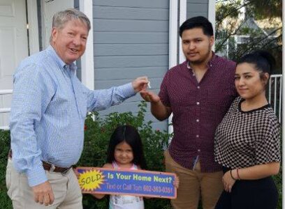 Your Phoenix Real Estate Guide Scottsdale Az Tom Handing Over Keys To First Time Buyers