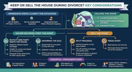 keep or sell house during divorce
