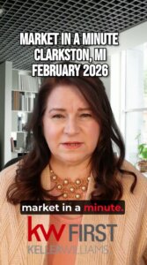 Clarkston MI Market in a Minute February 2026 Video link