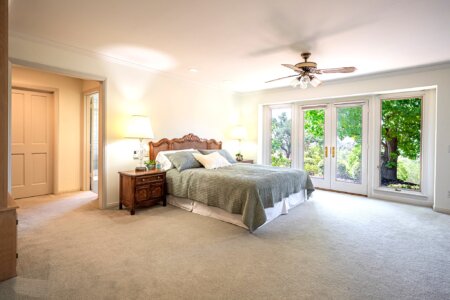 Primary bedroom at 145 Yucca Rd Fallbrook with spacious layout and natural light