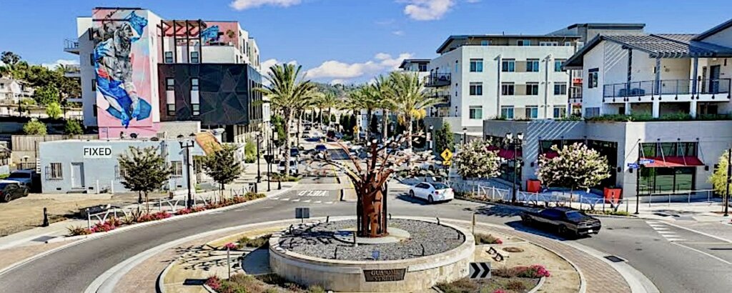 Downtown Vista scene, celebrating a **Vista home in escrow** in this vibrant North County community.