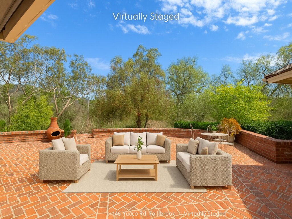 Brick Patio Westerly View 