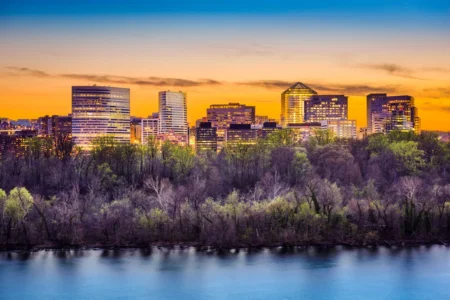Lou Rangel Arlington Va Rosslyn Arlington Virginia Usa City Skyline On The Potomac River