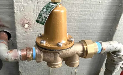 Home water pressure regulator valve mechanical system 