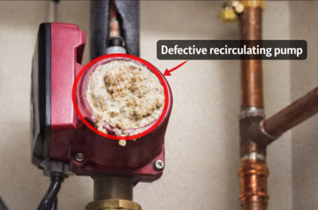 Defective recirculating pump