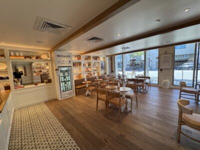 Interior of Bacio di Latte gelateria Beverly Hills