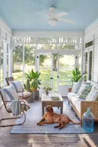 Bonnie Sue Bevans Kent Ct Haint Blue Southern Living Farmhouse