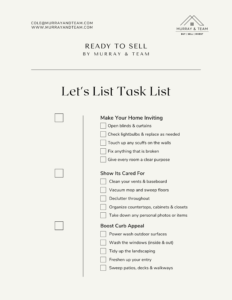North Port Fl Real Estate Ready To List Checklist Murrayteam